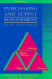 Purchasing and supply management by Donald W. Dobler