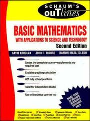 Cover of: Schaum's Outline of Basic Mathematics with Applications to Science and Technology (Schaum's)