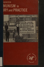 Cover of: Communism in theory and practice.