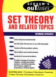 Cover of: Schaum's Outline of Set Theory and Related Topics