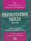 Cover of: Presentation skills