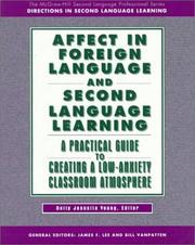 Cover of: Affect in foreign language and second language learning by Dolly Jesusita Young, editor.