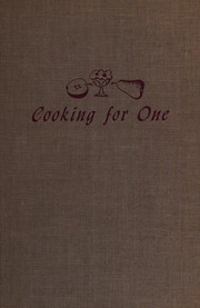 Cover of: Cooking for one by Elinor Milnor Parker