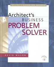 Cover of: The architect's business problem solver