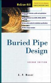 Cover of: Buried Pipe Design, 2nd Edition by A. P. Moser, A. P. Moser