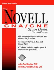 Cover of: The Novell CNA/CNE study guide by John Mueller