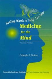 Cover of: Medicine for The Mind by Christopher P. Neck