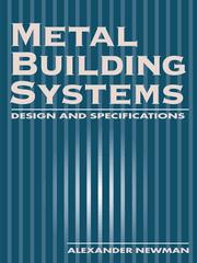 Cover of: Metal building systems by Alexander Newman