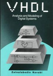 Cover of: VHDL: analysis and modeling of digital systems