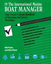Cover of: The International Marine Boat Manager | Bob Payne