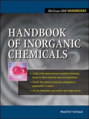 Handbook of Inorganic Chemicals by Pradyot Patnaik
