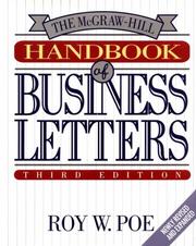Cover of: The McGraw-Hill handbook of business letters