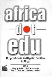 Cover of: AfricaDotEdu: IT Opportunities and Higher Education in Africa