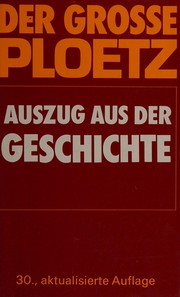 Cover of: Der grosse Ploetz by Karl Julius Ploetz
