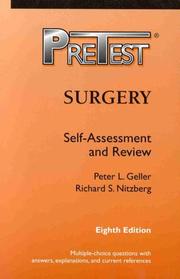 Cover of: Surgery: PreTest self-assessment and review.