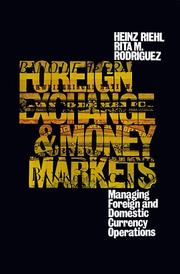 Cover of: Foreign exchange and money markets by Heinz Riehl