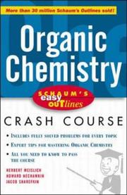 Cover of: Organic chemistry: based on Schaum's Outline of organic chemistry by Herbert Meislich, Howard Nechamkin, and Jacob Sharefkin