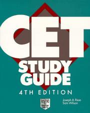 Cover of: The CET study guide by Joseph A. Risse