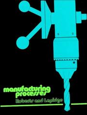 Cover of: Manufacturing processes