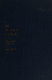 Cover of: Die deutsche Novelle. by Harry Steinhauer