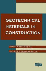 Cover of: Geotechnical Materials in Construction