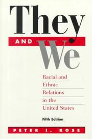 Cover of: They And We by Peter Rose