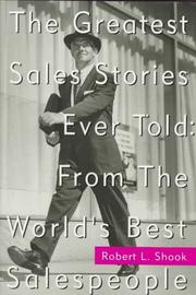 Cover of: The greatest sales stories ever told by Robert L. Shook