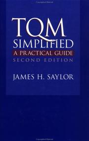 Cover of: TQM simplified: a practical guide