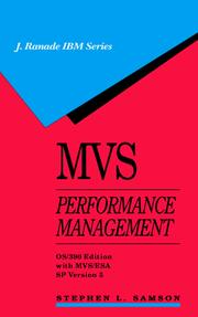 Cover of: MVS performance management by Stephen L. Samson
