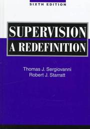 Cover of: Supervision by Thomas J. Sergiovanni, Robert J. Starratt, Robert J. Starrett, Thomas J. Sergiovanni, Robert J. Starratt