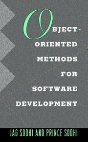 Cover of: Object-oriented methods for software development by Jag Sodhi
