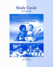 Cover of: Child Development: Its Nature and Course, Study Guide