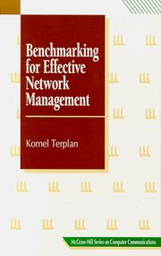 Cover of: Benchmarking for effective network management