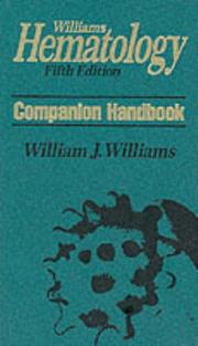 Cover of: Williams hematology companion handbook