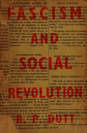 Cover of: Fascism and social revolution