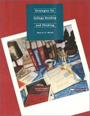 Cover of: Strategies for college reading and thinking