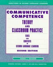 Cover of: Communicative competence by Sandra J. Savignon