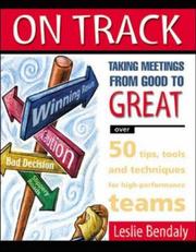 Cover of: On Track: Taking Meetings from Good to Great