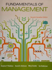 Cover of: Fundamentals of management