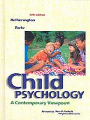 Cover of: Child psychology by E. Mavis Hetherington