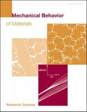 Cover of: Mechanical Behaviour of Materials (McGraw-Hill International Editions: Material Science/metallurgy Series) by Thomas H. Courtney