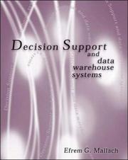 Cover of: Decision Support and Data Warehouse Systems by Efrem G. Mallach