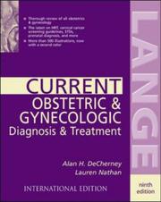 Cover of: Current Obstetric and Gynecologic Diagnosis and Treatment (Lange Medical Books)