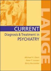 Cover of: Current Diagnosis and Treatment in Psychiatry (A Lange Medical Book)