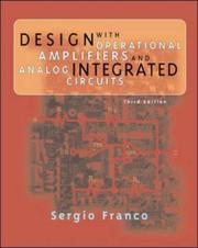 Cover of: Design with Operational Amplifiers and Analog Integrated Circuits by Sergio Franco