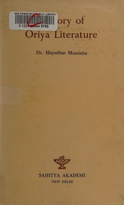 History of Oriya literature by Mayadhar Mansinha