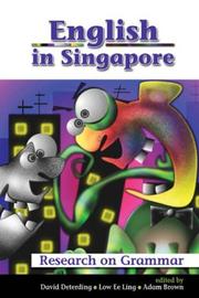 Cover of: English in Singapore by edited by David Deterding, Low Ee Ling, and Adam Brown.