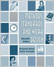 Cover of: Methods, Standards, and Work Design | Benjamin W. Niebel