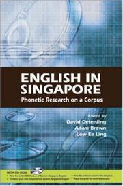 Cover of: English in Singapore: Phonetic Research on a Corpus