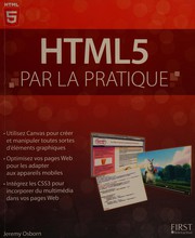 Cover of: HTML5 par la pratique by Jeremy Osborn